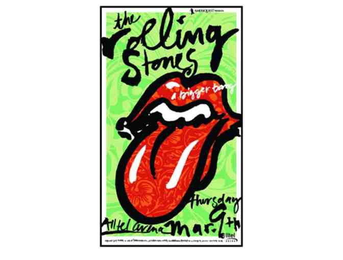 Commemorative Rolling Stones Concert Poster