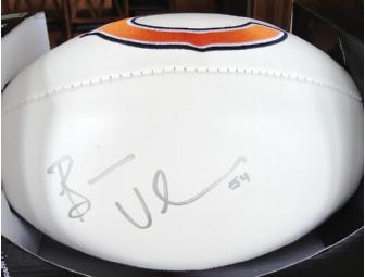 Brian Urlacher Autographed Football AND Walter Payton Jersey