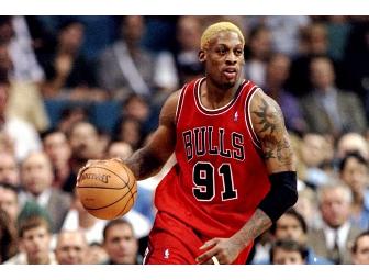 Dennis Rodman Autographed Indoor/Outdoor Basketball with 'Hall of Fame 2011'