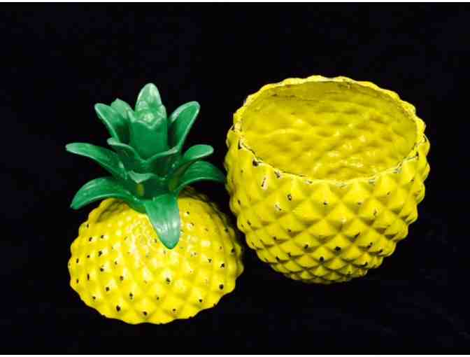 Large Yellow Pineapple Jar