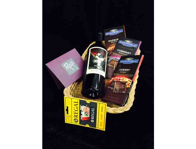 Date Night Basket including Roy's Gift Card, Movies, Chocolate and Wine!