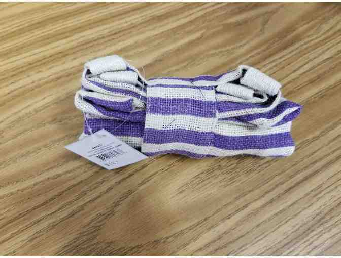 Striped Tote Bag - Purple