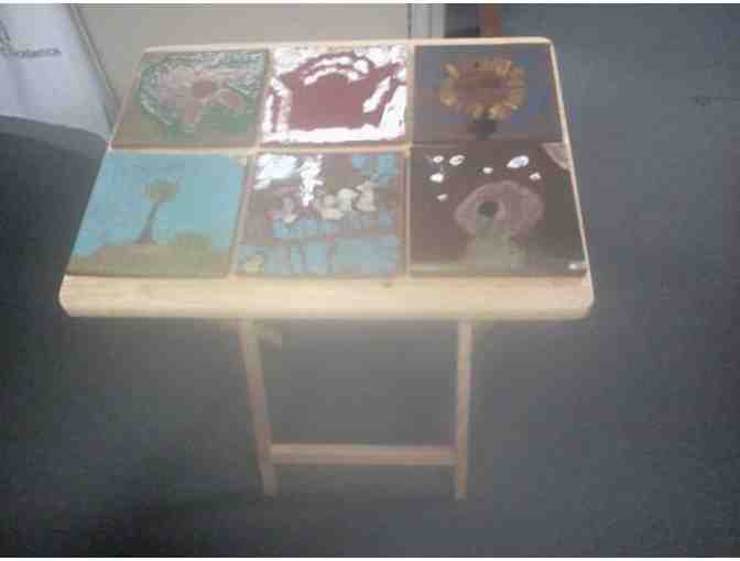 Ceramic Tile Tray Table #2 by 1st and 2nd grade students