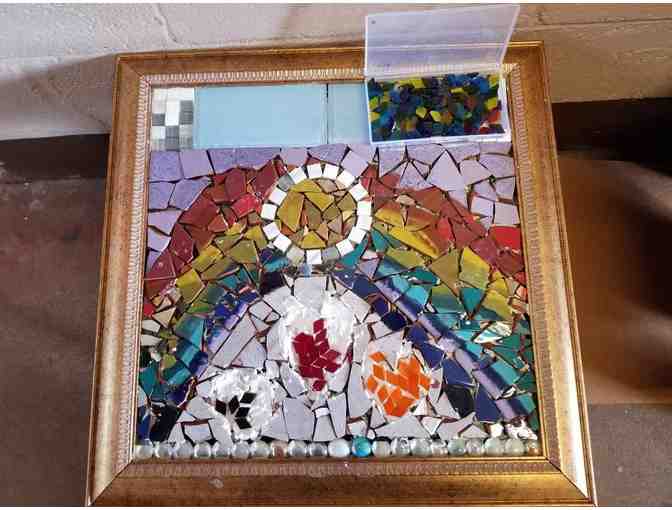 Kindergarten Ceramic/Rainbow Mosaic End Table
