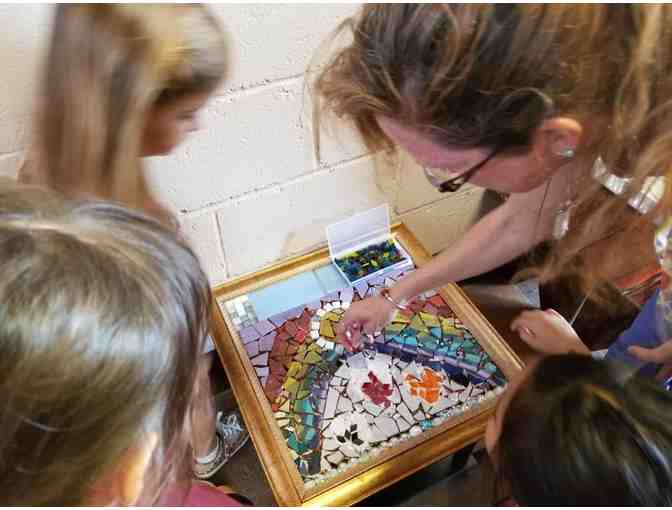 Kindergarten Ceramic/Rainbow Mosaic End Table