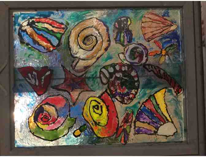Kindergarten 'Rainbow Shells' Stained Glass Painting