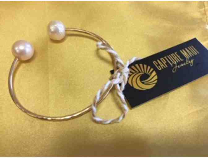 Gold Filled Freshwater Pearl Cuff