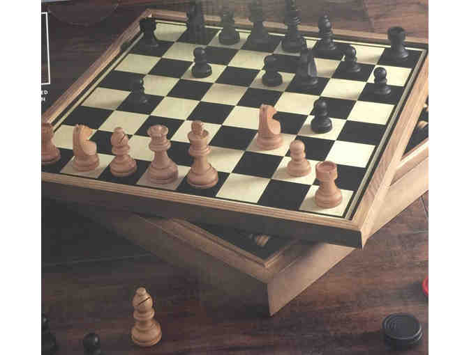 Chess & Checkers Deluxe Vintage 2-in-1 Game Collection