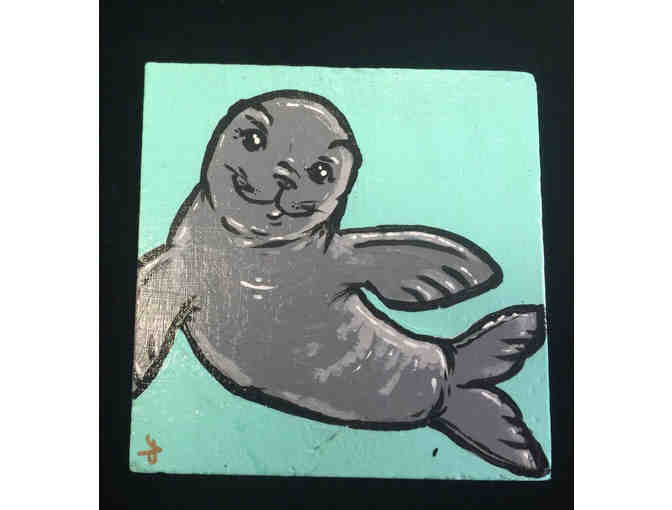 Hand-painted Coaster Set - Ocean Animals