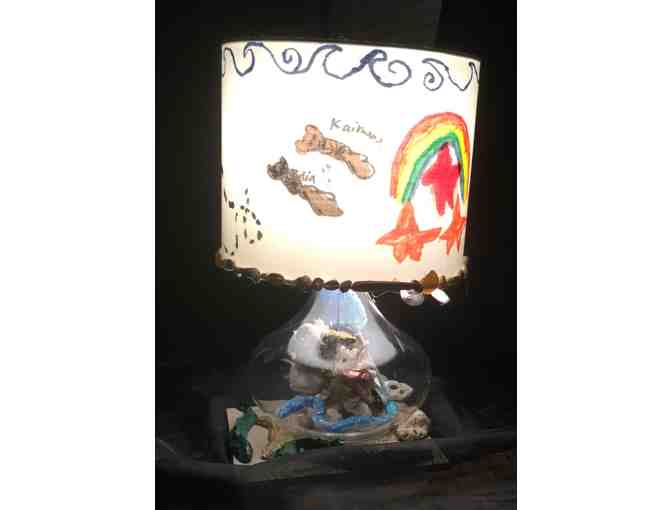 Ocean Lamp by Grade 2 (with help by grade 1)