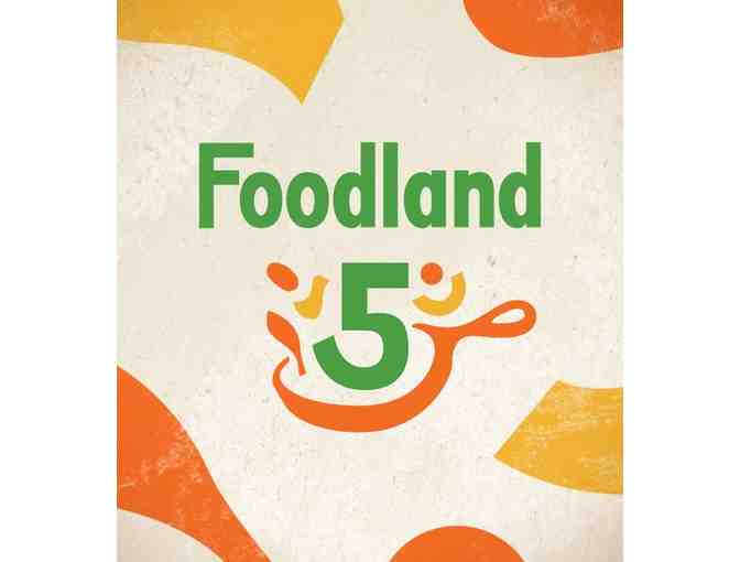 2 $5 Foodland Gift Cards and a Package of Fried Rice Crackers