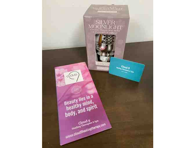 Silver Moonlight Plug-In Wax Melter &amp; $25.00 Gift Card Donated by Cloud Nine - Photo 1