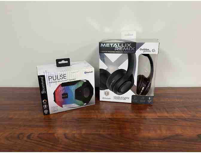 1 Pulse Bluetooth Speaker &amp; 1 pair of Bluetooth headphones - Photo 1