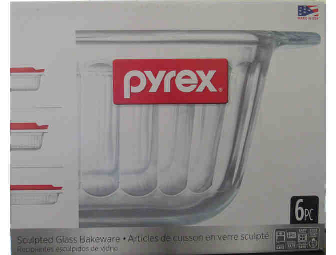 Pyrex 6-Piece Sculpted Glass Bakeware