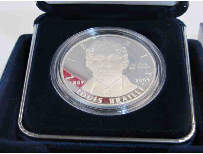 Louis Braille Silver Dollar Coins