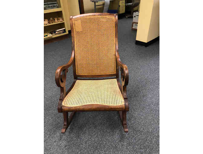 Rocking Chair with Caned Seat & Back