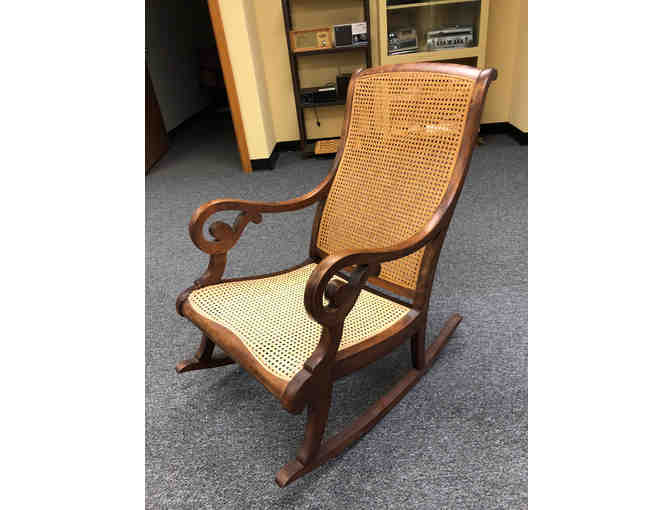 Rocking Chair with Caned Seat & Back