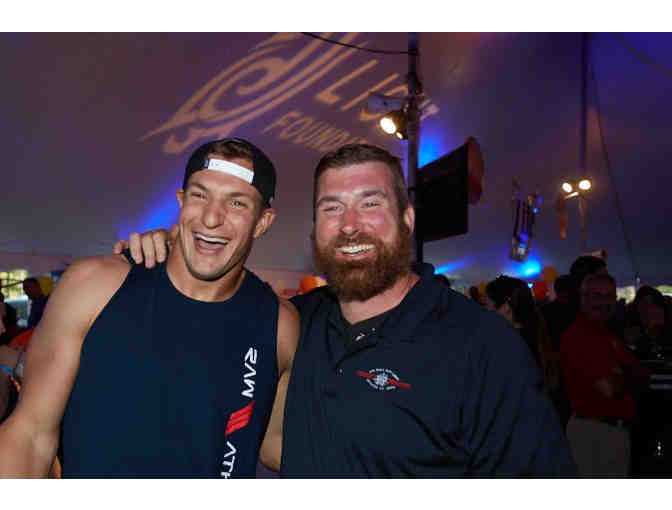 Rob Gronkowski & Matt Light Autographed Football