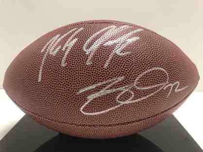 Rob Gronkowski & Matt Light Autographed Football