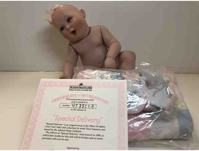 'Special Delivery' Porcelain Doll
