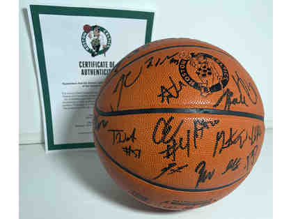 Boston Celtics Team Autographed Ball with COA
