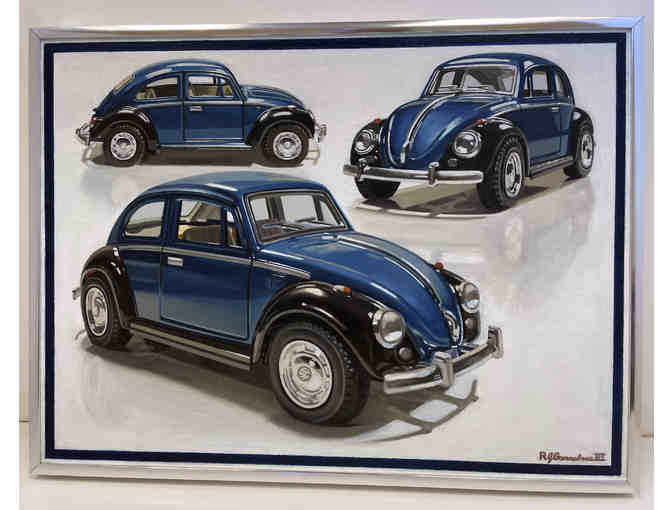 1967 VW Beetle Oil Painting - Photo 1
