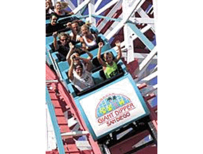 Four (4) Single Ride Passes for the Historic Giant Dipper as well as Any Other Ride - Photo 1