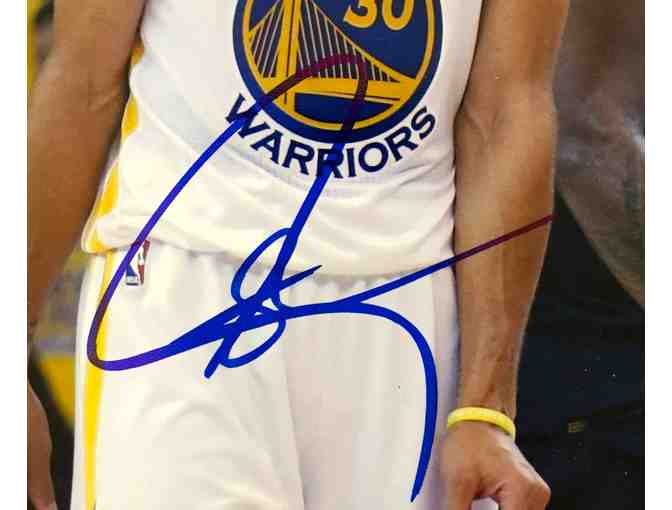 LeBron James- Stephen Curry Autographed Photo
