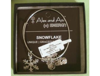 Alex and Ani SNOWFLAKE Expandable Bracelet Silver