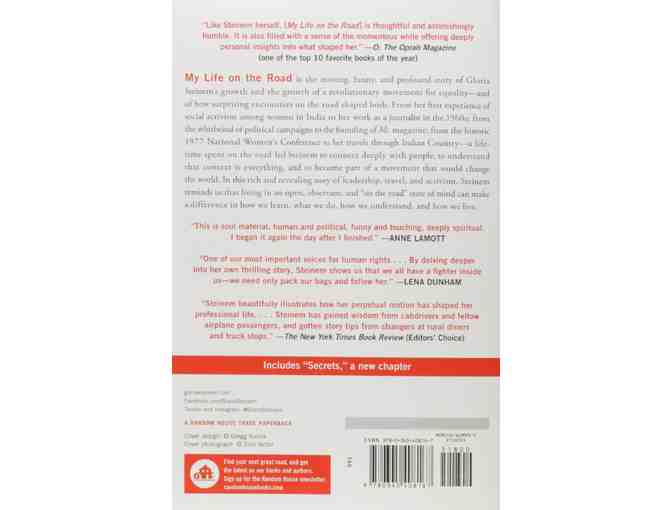 My Life on the Road signed by author Gloria Steinem