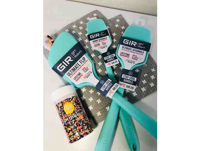 Signed Duff Goldman Cookbook and Utensil Set