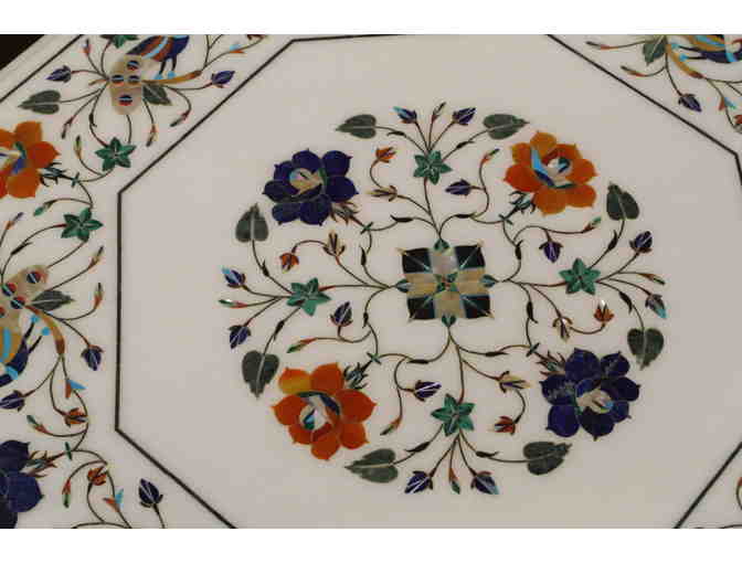 Marble Inlay Accent Table Top