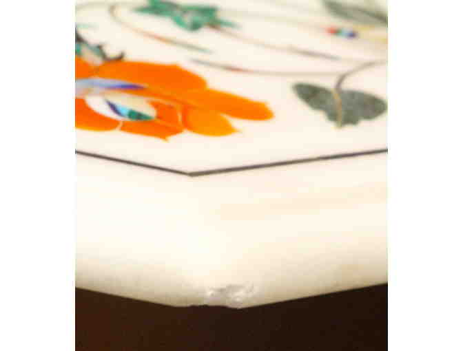 Marble Inlay Accent Table Top