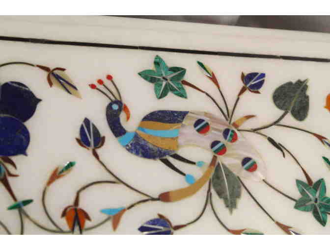 Marble Inlay Accent Table Top