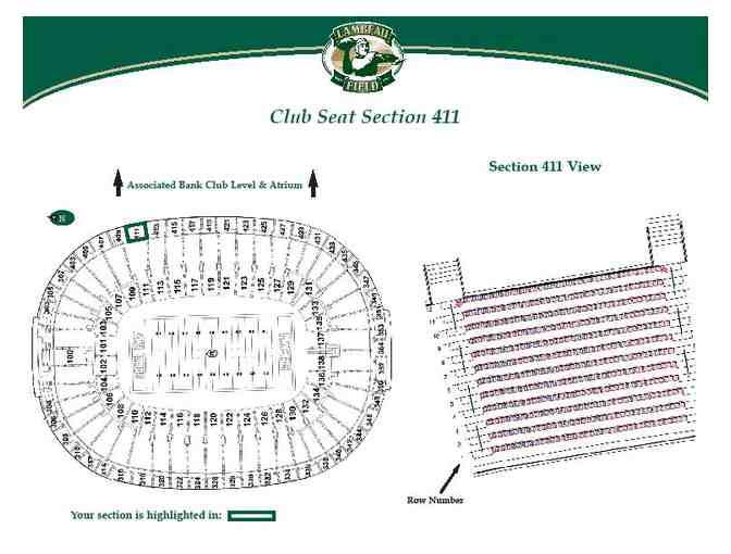 Four Premium Outdoor Club Level Tickets for the Green Bay Packers - In Green Bay
