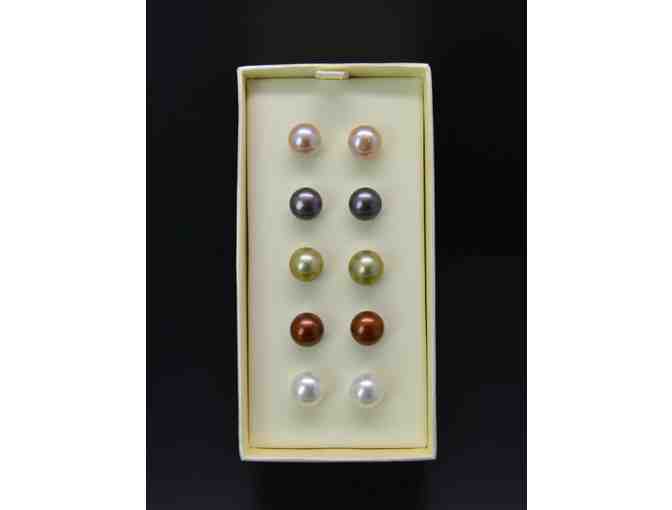 Pearl Earrings - Set of Five