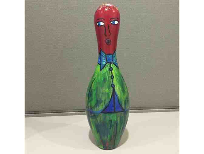 Choose Your Own Design - Bowling Pin Hand-painted by Janet Brittain, IP employee