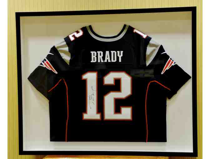 Tom Brady Autographed, Framed Jersey