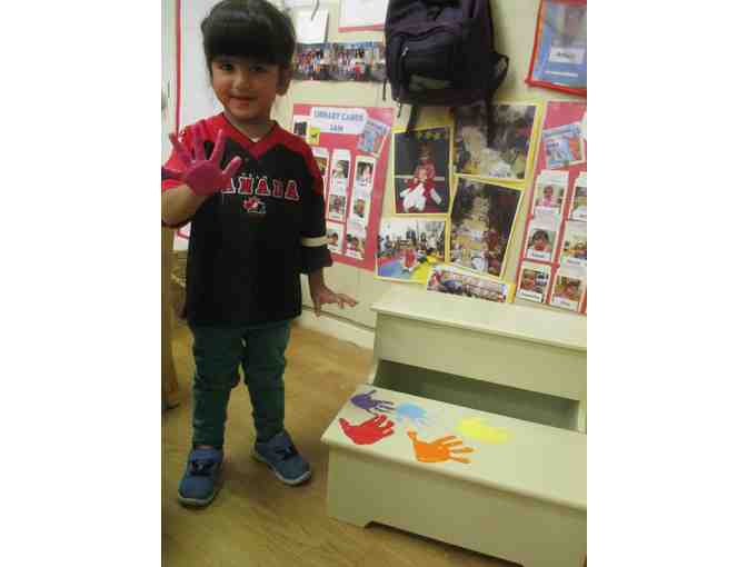 86 Red 1 3AM - Handprint Step Stool