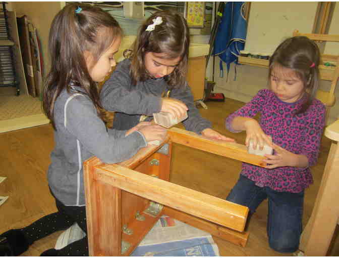 86 Pre-K 2 - Baby Bear Journal, Plush and Decoupage Wooden Side Table