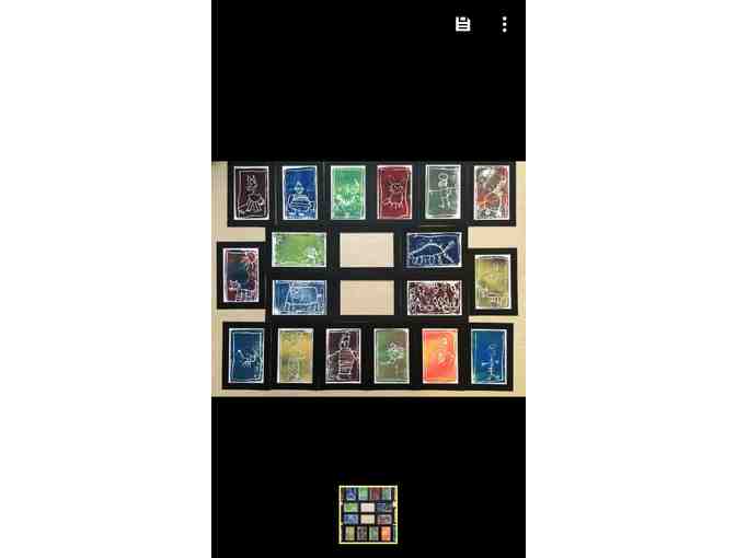 76 Pre-K 2 - Flamish the Dragon Journal, Plush and Block Print Artwork