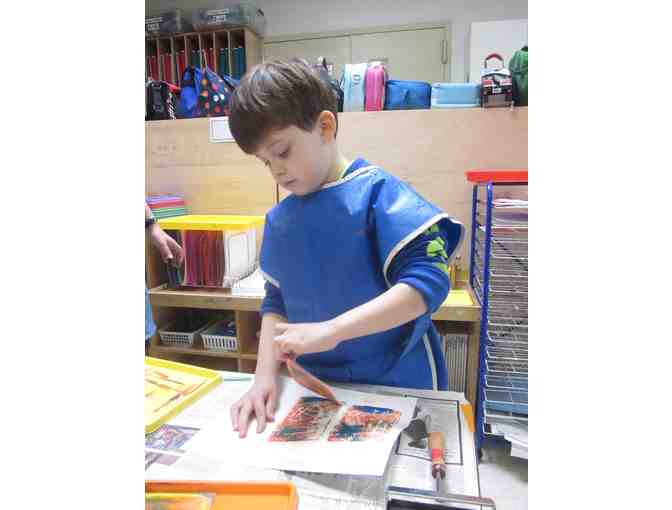 76 Pre-K 2 - Flamish the Dragon Journal, Plush and Block Print Artwork