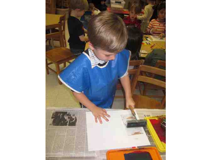 76 Pre-K 2 - Flamish the Dragon Journal, Plush and Block Print Artwork