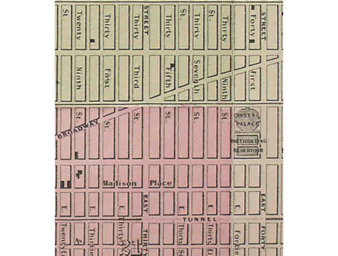 Antique Johnson's Map of New York and the Adjacent Cities from George Glazer Gallery