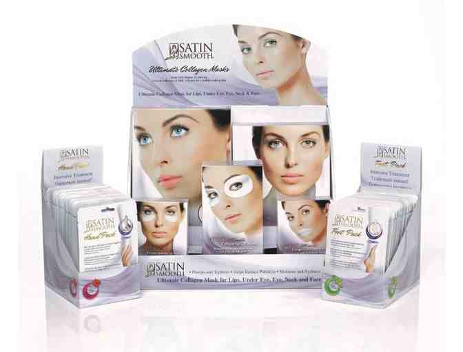 Collagen Mask Display with Hand and Foot Packs - Photo 1