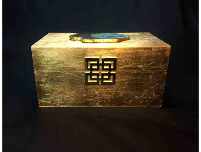 Labradorite & Gold Box