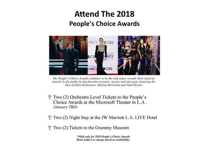 2018 People's Choice Awards Package