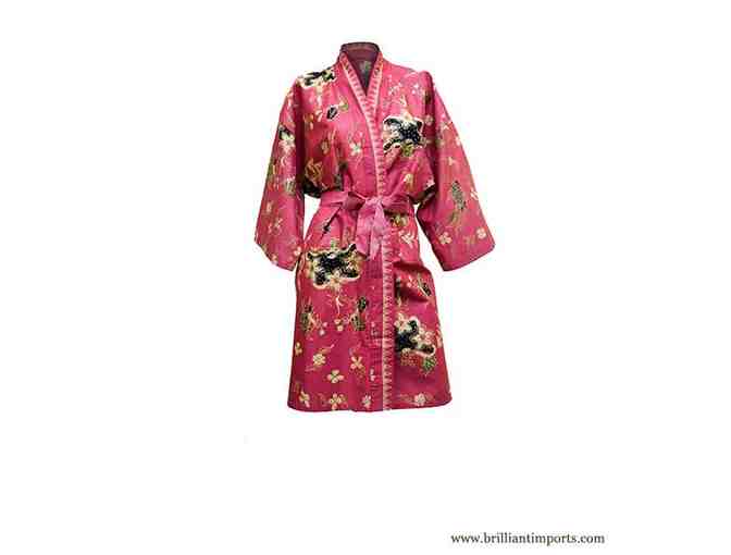 Rose Batik Kimono Robe - Photo 1