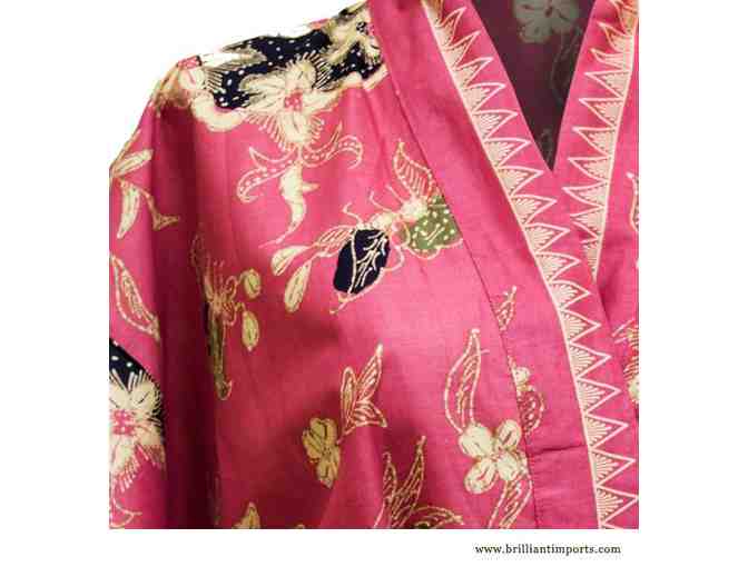 Rose Batik Kimono Robe