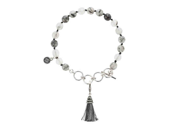 Tourmalated Quartz Tassel Bracelet & 54-Bead Necklace - Photo 1